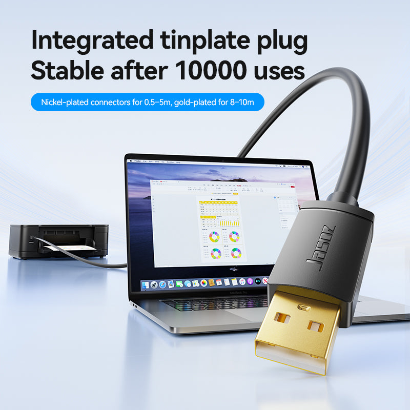 Jasoz USB Printer Cable USB Type B Male to A Male USB 2.0 Cable for Canon Epson HP Label Printer DAC