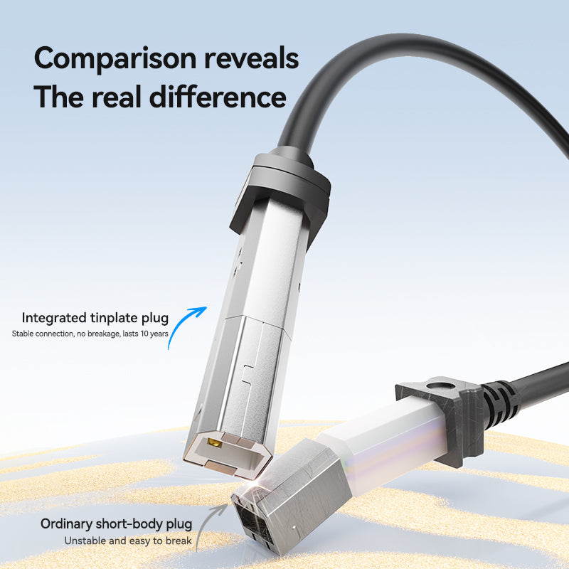 Jasoz USB Printer Cable USB Type B Male to A Male USB 2.0 Cable for Canon Epson HP Label Printer DAC