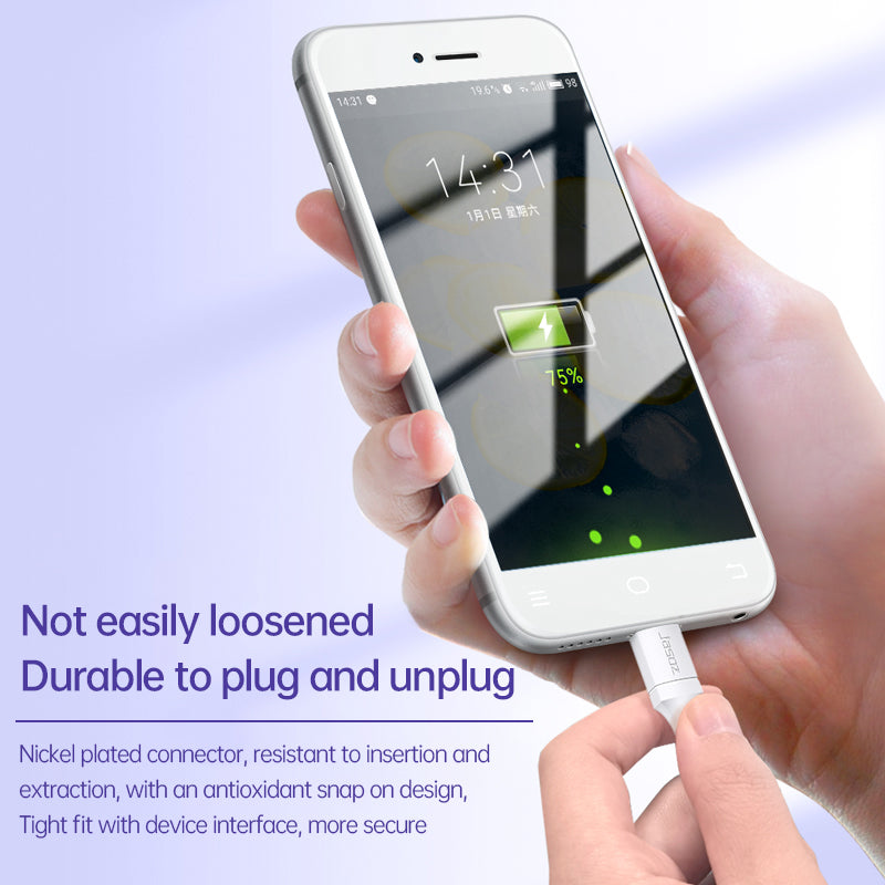 Jasoz Micro USB Cable 3A Fast Charging USB Data Cable Mobile Charging Cable for Samsung Oppo Android