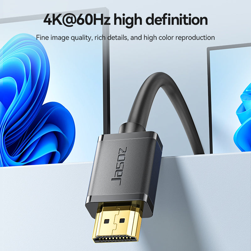 Jasoz HDMI Cable 4K 2.0 High Speed Cable HDMI Data Cable For Laptop PS4 Xbox Switch
