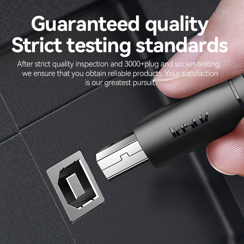 Jasoz Printer Cable Type C USB C To USB 2.0 Printer Cable 1m 2m 3m For Phone Tablet PC Laptop Printe