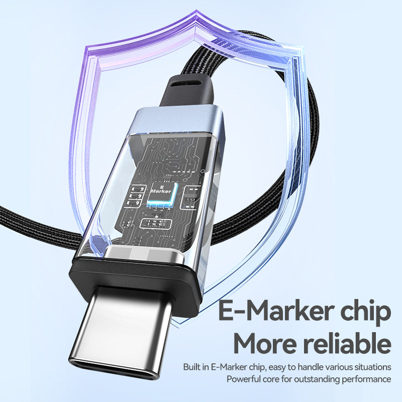 Jasoz 240W Type C to Type C Cable Thunderbolt 4 USB4 40Gbps 8K 60Hz iPhone 15 16 17 Fast Charging Cable