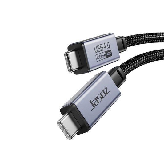 Jasoz 240W Type C to Type C Cable Thunderbolt 4 USB4 40Gbps 8K 60Hz iPhone 15 16 17 Fast Charging Cable