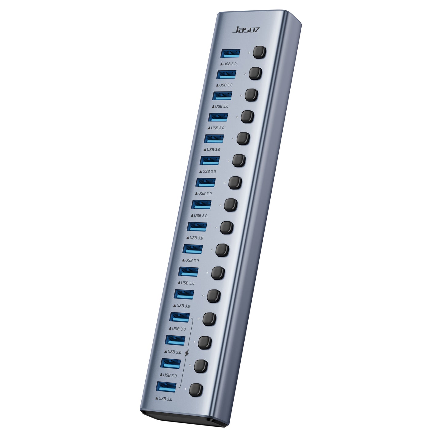 Jasoz USB 3.0 HUB 5Gbps 7/10/16 Ports USB Extension for Laptop Desk Computer